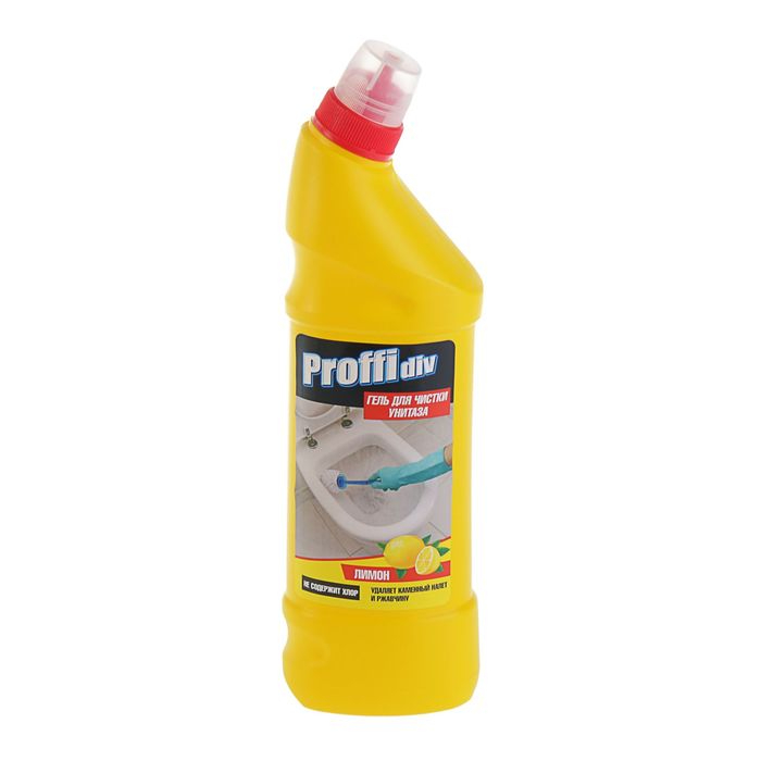 Гель для чистки унитаза Proffidiv "Лимон", 750 мл.
