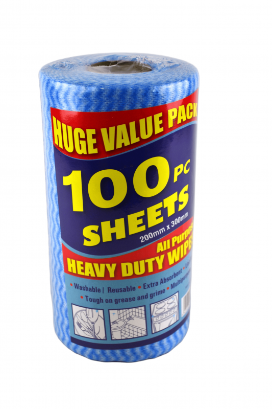 Салфетки универсальные в рулоне, 20 х 25 см., 100 шт.