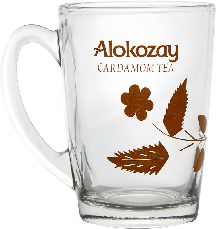 Кружка стеклянная Alokozay, 320 мл.