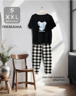 Пижама женская с бриджами М-L-XL
