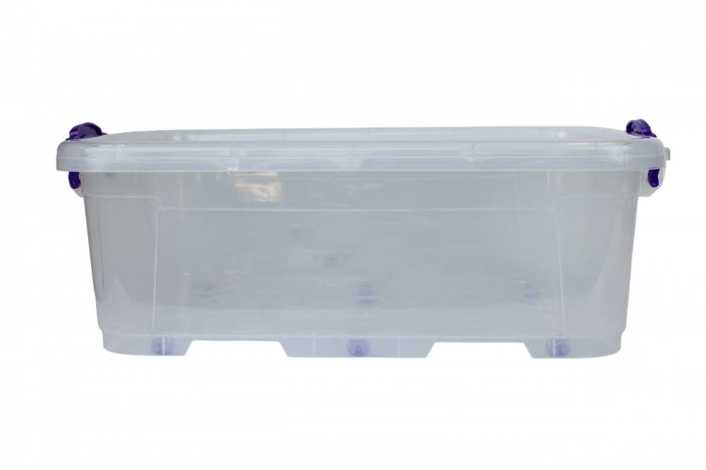 Контейнер с крышкой для хранения на колесах 40л М-095