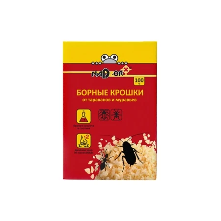 Борные крошки от тараканов и муравьев 100 г Nadzor