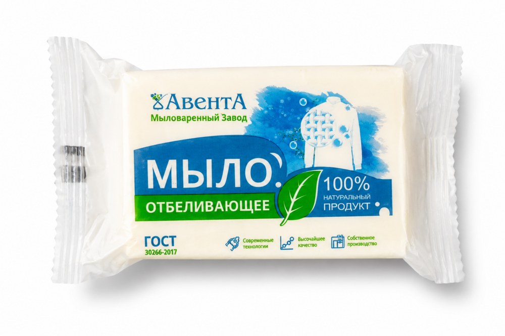 Мыло хозяйственное отбеливающее 72% 200г /50/