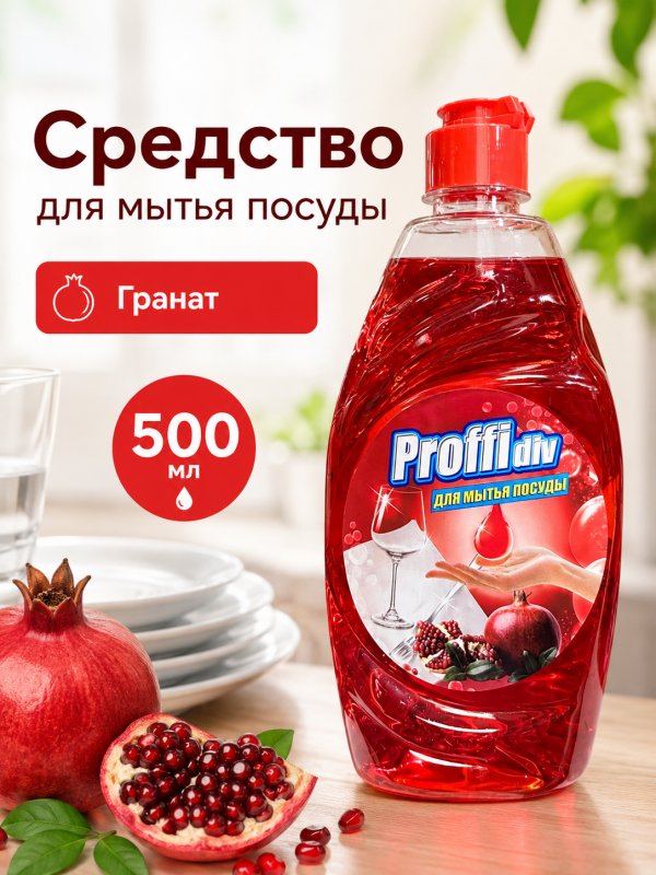 Proffidiv средство для посуды Гранат 500 мл